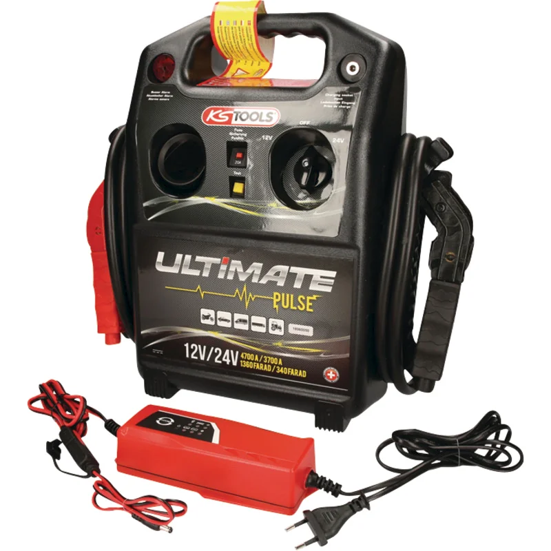 KS Tools - 5501850 - 12 V / 24 V Capacitor Booster - Mobile Jump Starter