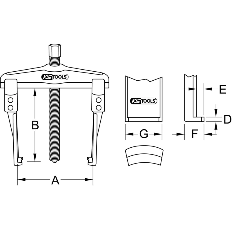 KS Tools - 6200902 - Universal Puller