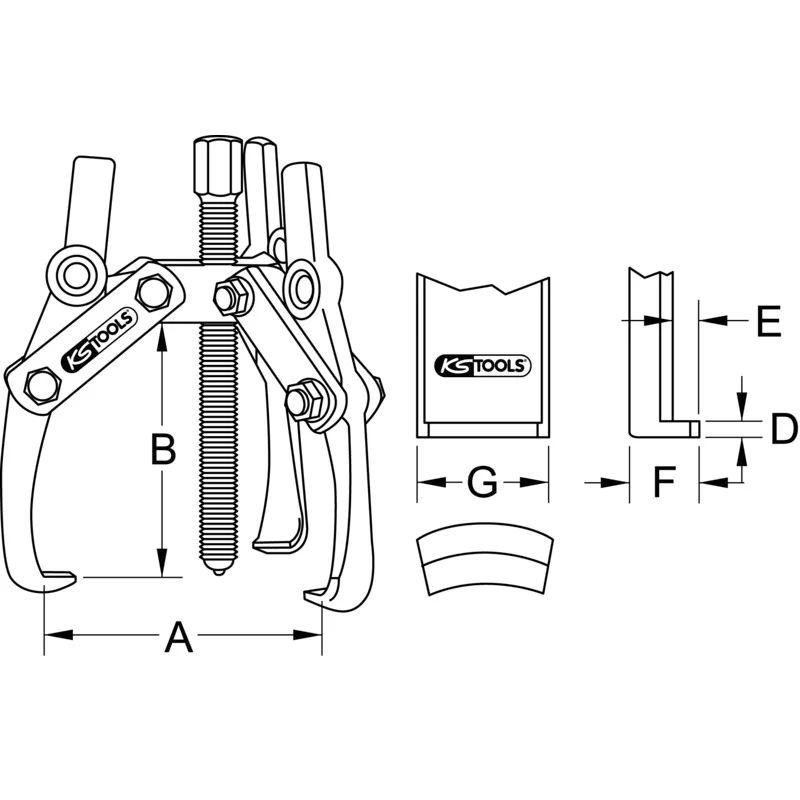 KS Tools - 6303401 - Universal Puller