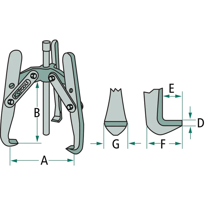 KS Tools - 6303602 - Universal Puller