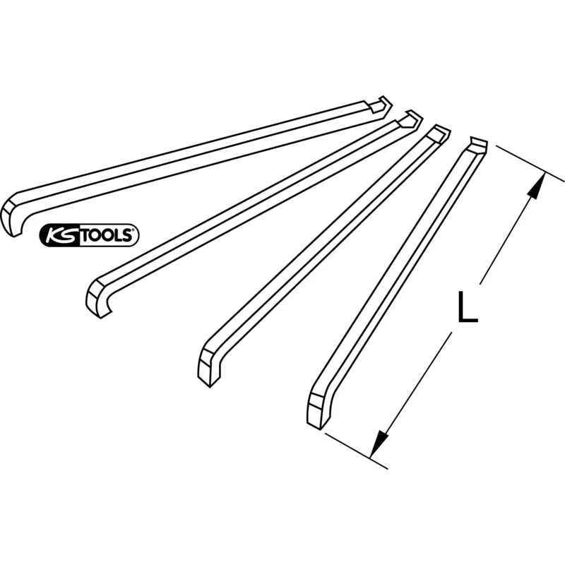 KS Tools - 6550018 - Adaptor Legs, 4pcs, 190mm