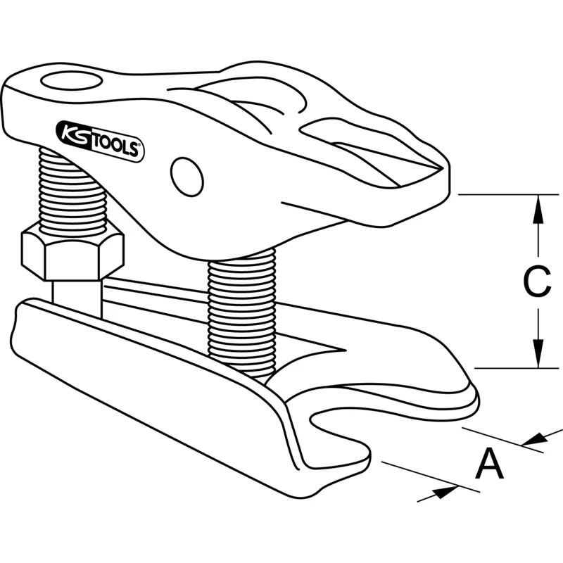 KS Tools - 6700111 - Universal Ball Joint Extractor, 18-22 mm