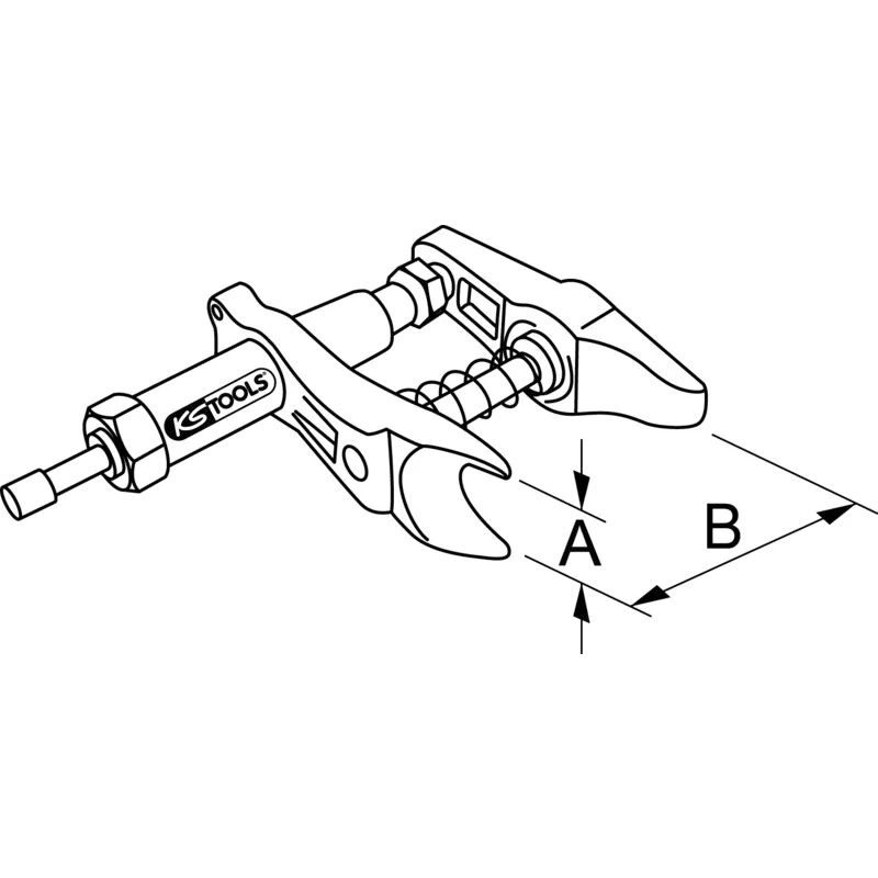 KS Tools - 6700141 - Hydraulic Universal Ball Joint Driver, 3