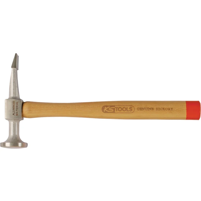 KS Tools - 7001490 - Aluminium Bodywork Flat Pick Hammer Curved Head, Round/Flat Tip