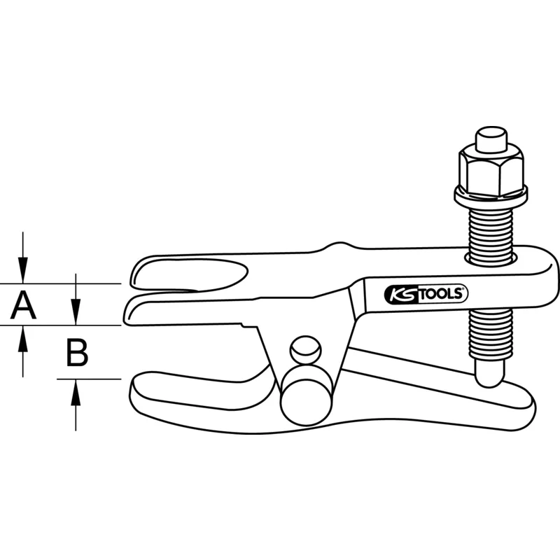KS Tools - 7005610 - Universal Ball Joint Extractor, 2-Way Adjustable