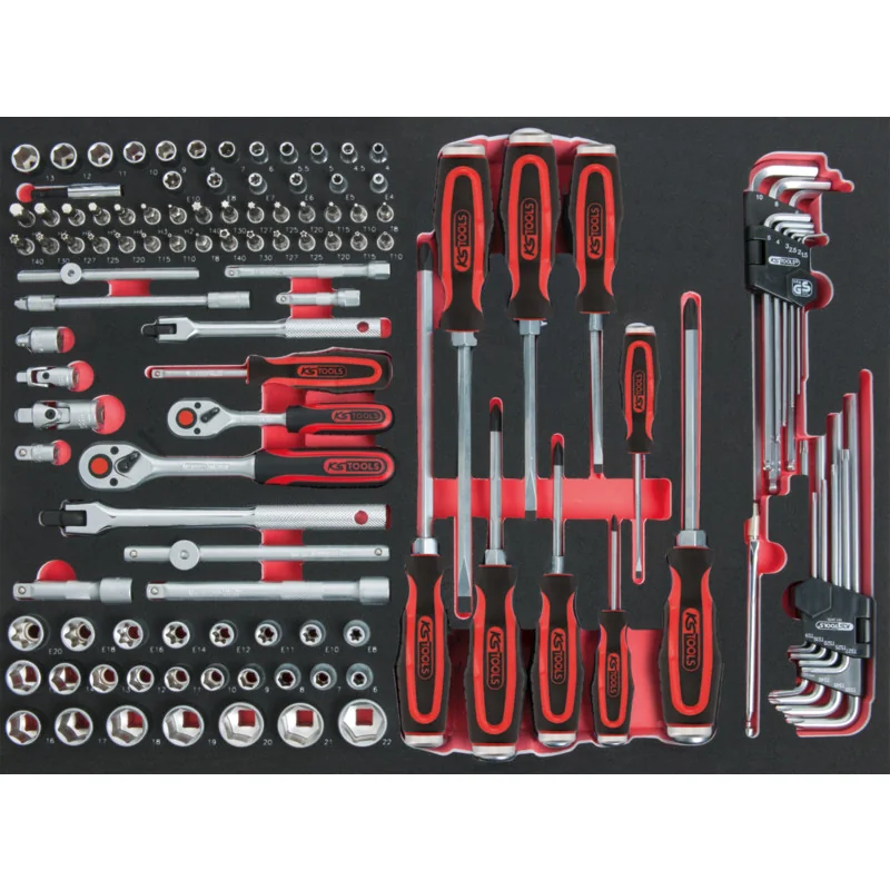 KS Tools - 7110118 - 1/4 + 3/8 SCS Socket Wrench Set, 118-Piece