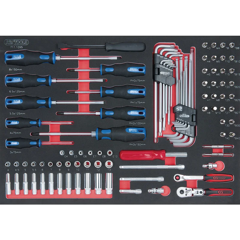 KS Tools - 7111095 - 1/4 Inch Socket Wrench Set
