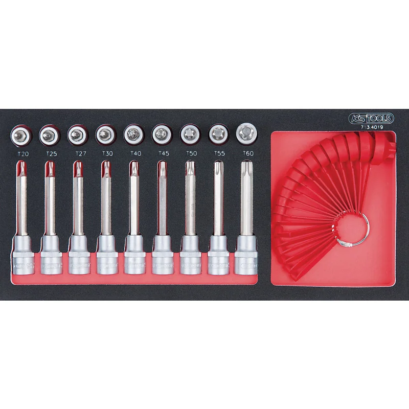 KS Tools - 7134019 - Bit Socket Set, TX