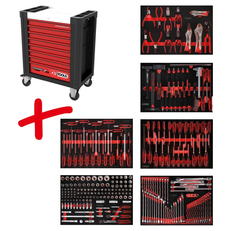 KS Tools - 8106271 - Workshop Trolley P10, With 271 Tools