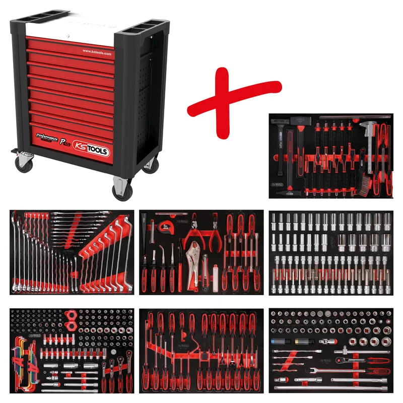 KS Tools - 8107403 - Workshop Trolley Set P10, 403 Tools