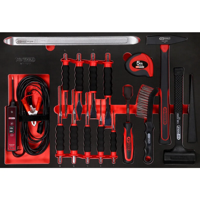 KS Tools - 8111017 - Tool Set Hammer And Chisel