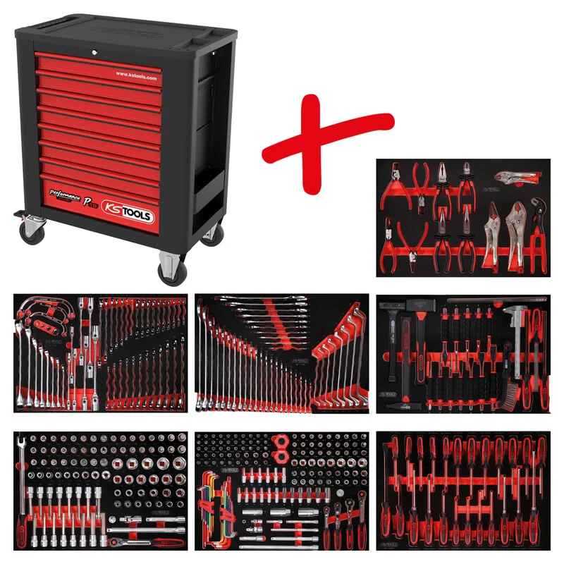 KS Tools - 8157399 - Workshop Trolley P15, With 399 Tools