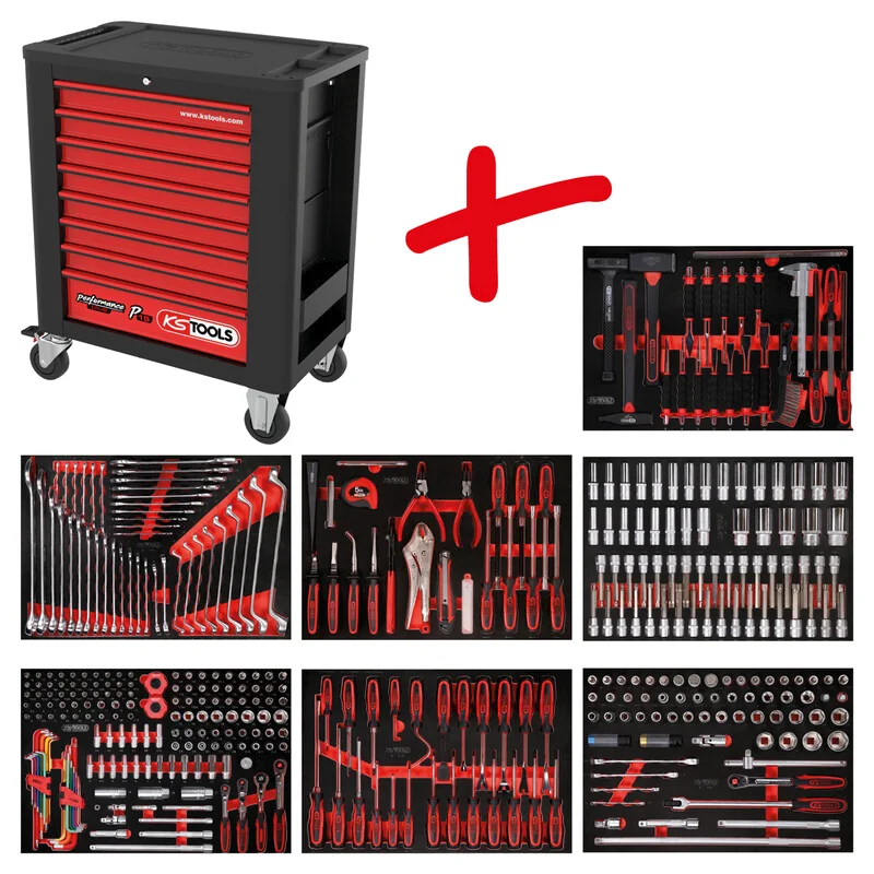 KS Tools - 8157403 - Workshop Trolley P15, With 403 Tools