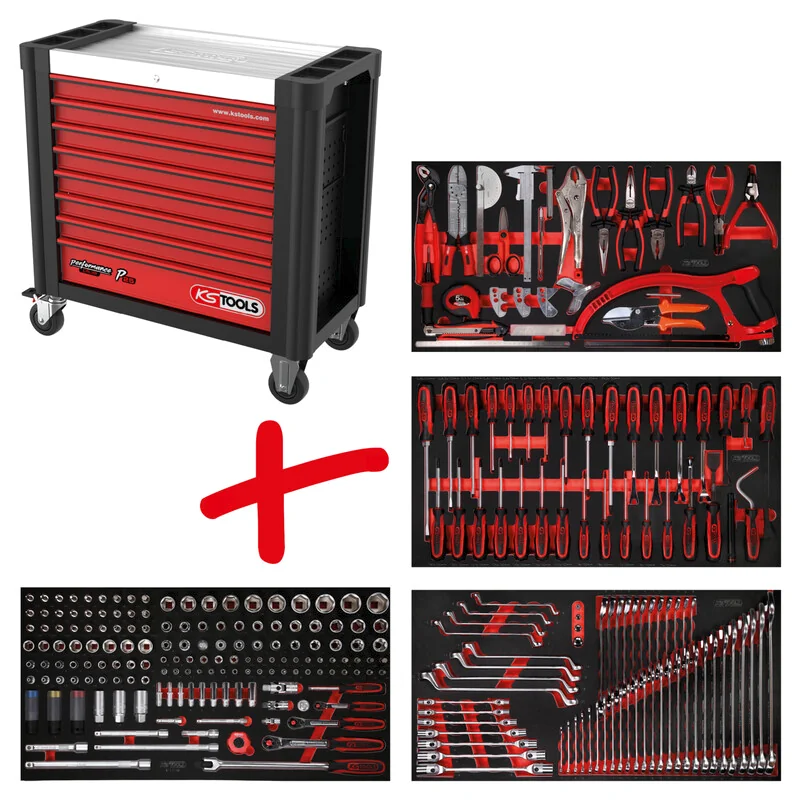 KS Tools - 8254285 - Workshop Trolley P25, With 285 Tools