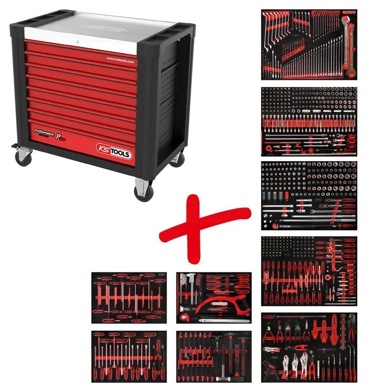 KS Tools - 8309706 - Workshop Trolley P30, With 706 Tools