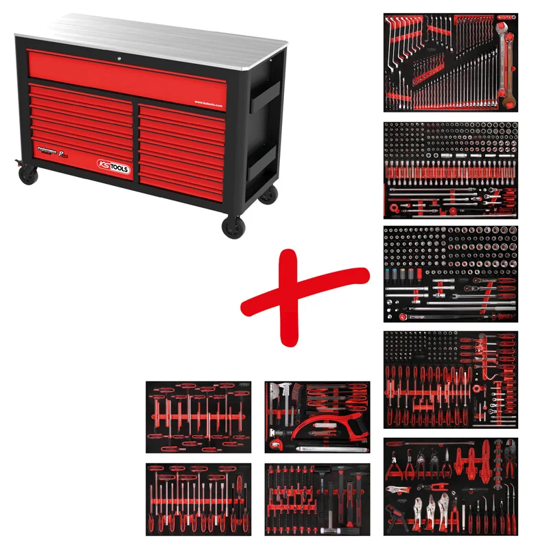 KS Tools - 8459706 - Workshop Trolley P45, With 706 Tools