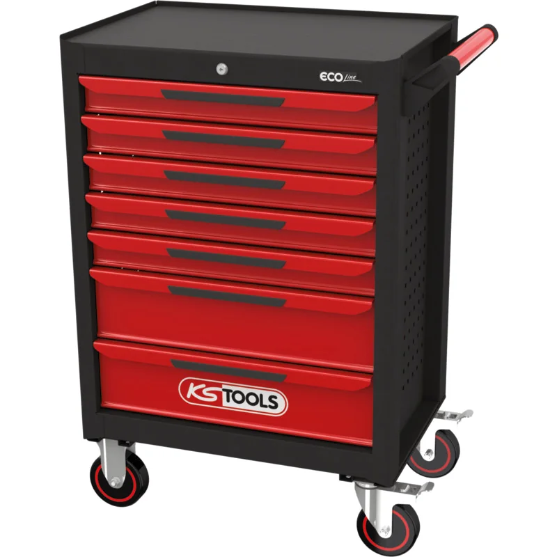 KS Tools - 8970007 - ECOline Black/Red Workshop Trolley With 7