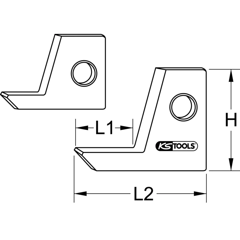 KS Tools - 9005029 - HM Cutting Tool, 10mm