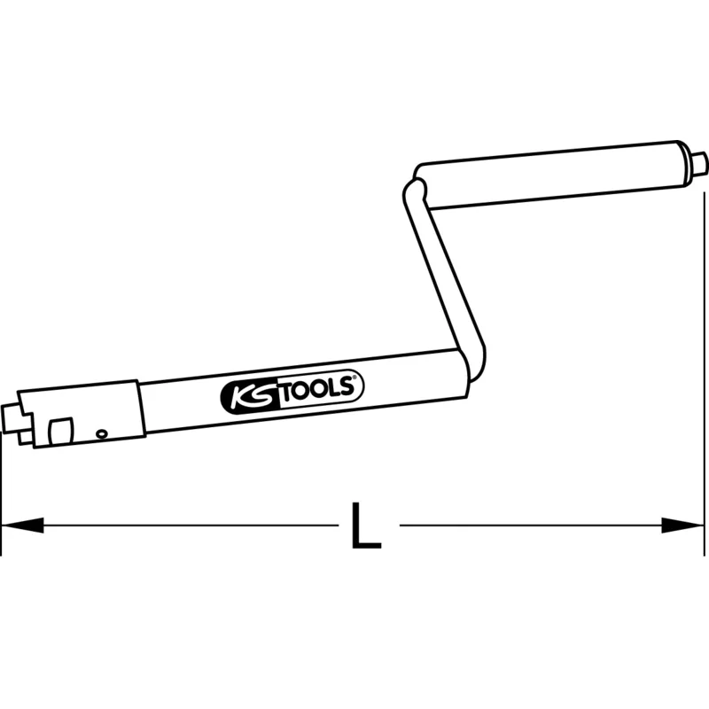KS Tools - 9006025 - Hand Crank, Diameter 12mm