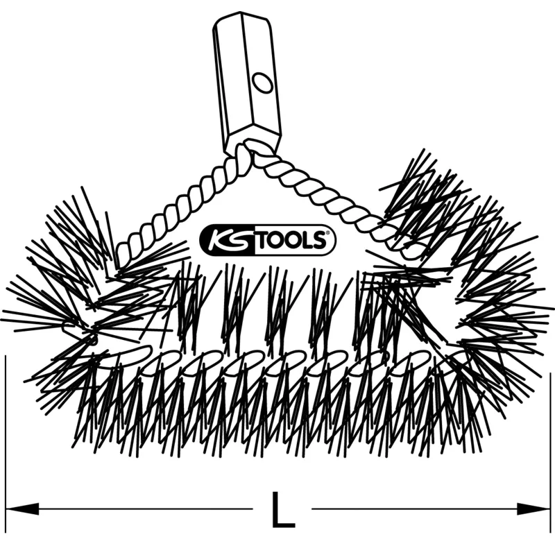 KS Tools - 9006055 - Brush, Diameter 50mm