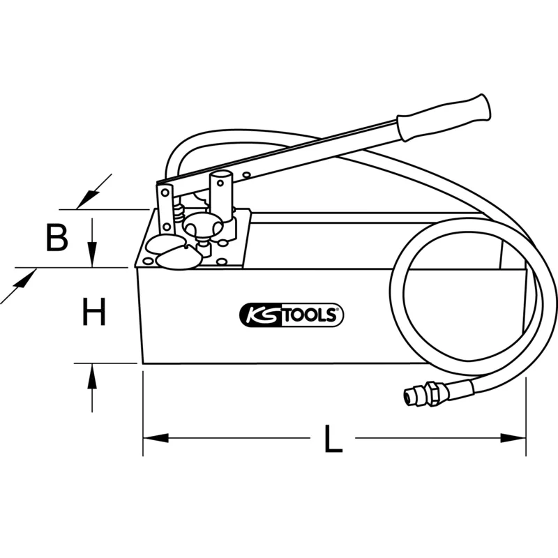 KS Tools - 9021004 - Pressure Test Pump, 12 Litre