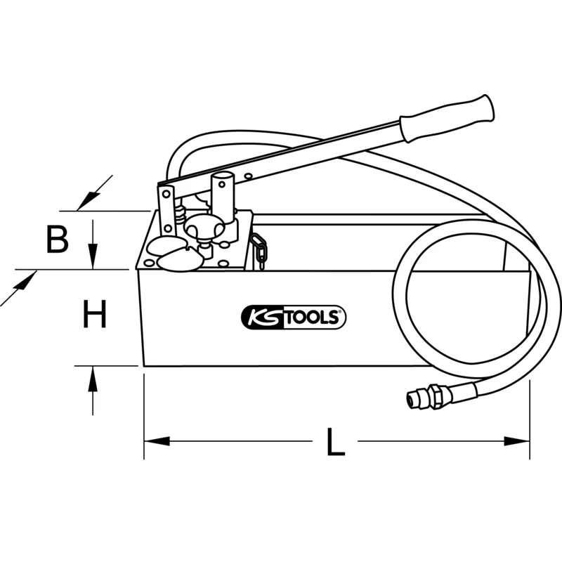 KS Tools - 9022004 - Pressure Test Pump, 12 Litre