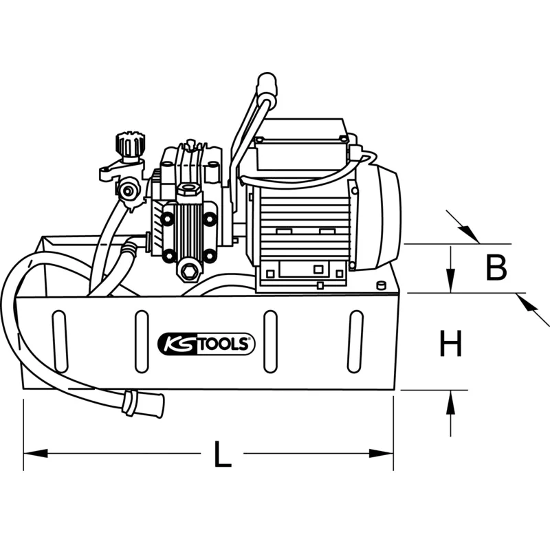 KS Tools - 9023004 - Electric Pressure Test Pump, 12 Litre