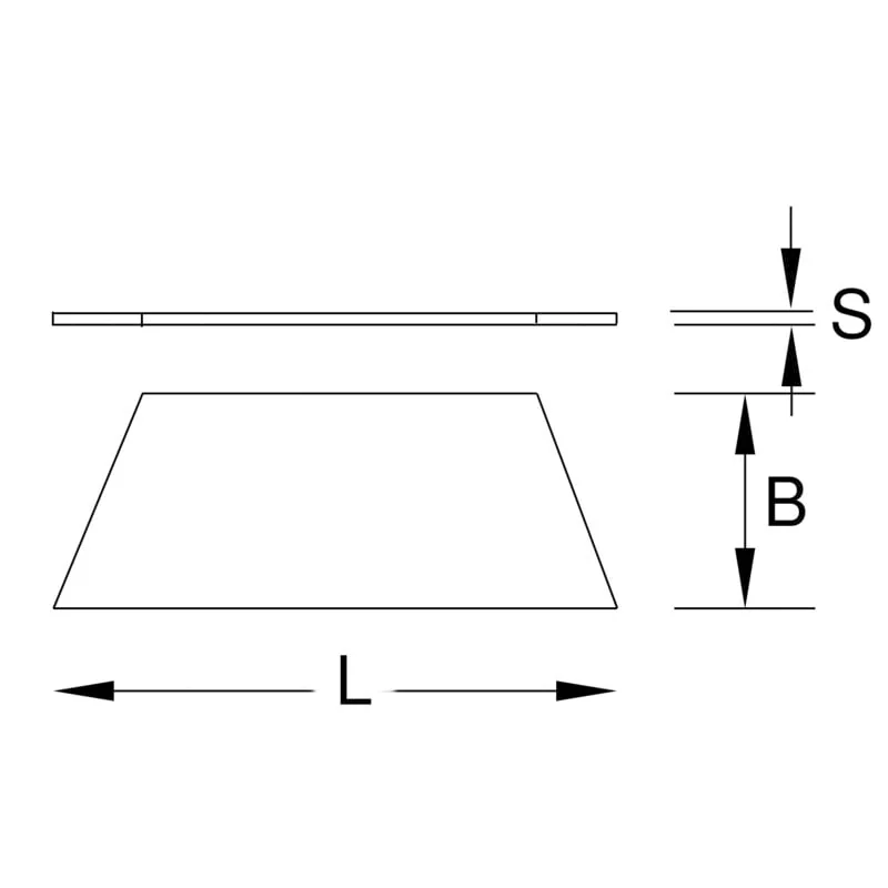 KS Tools - 9072164 - Mini Trapezoid Blade, 5pcs