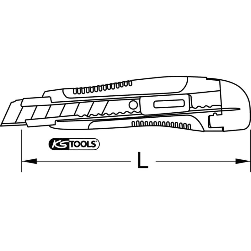 KS Tools - 9072175 - Comfort Snap-Off Blade Knife 18 mm