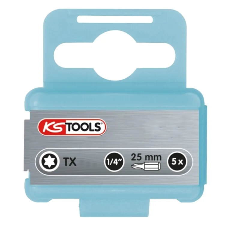 KS Tools - 9102330 - 1/4 Inch INOX+ Bit TX, 25mm, 5pcs, T30