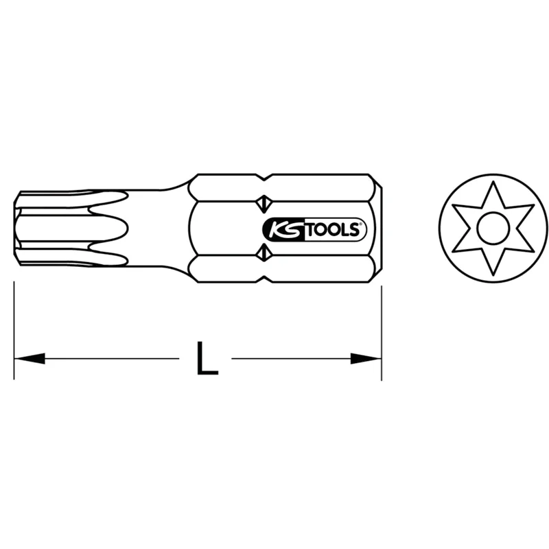 KS Tools - 9102343 - 1/4 Inch INOX+ Bit, TB10