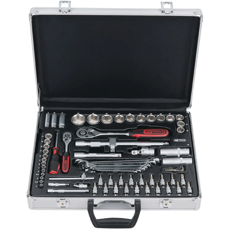 KS Tools - 9110670 - Socket Set, 70 Pcs., 1/4 Inch+1/2 Inch
