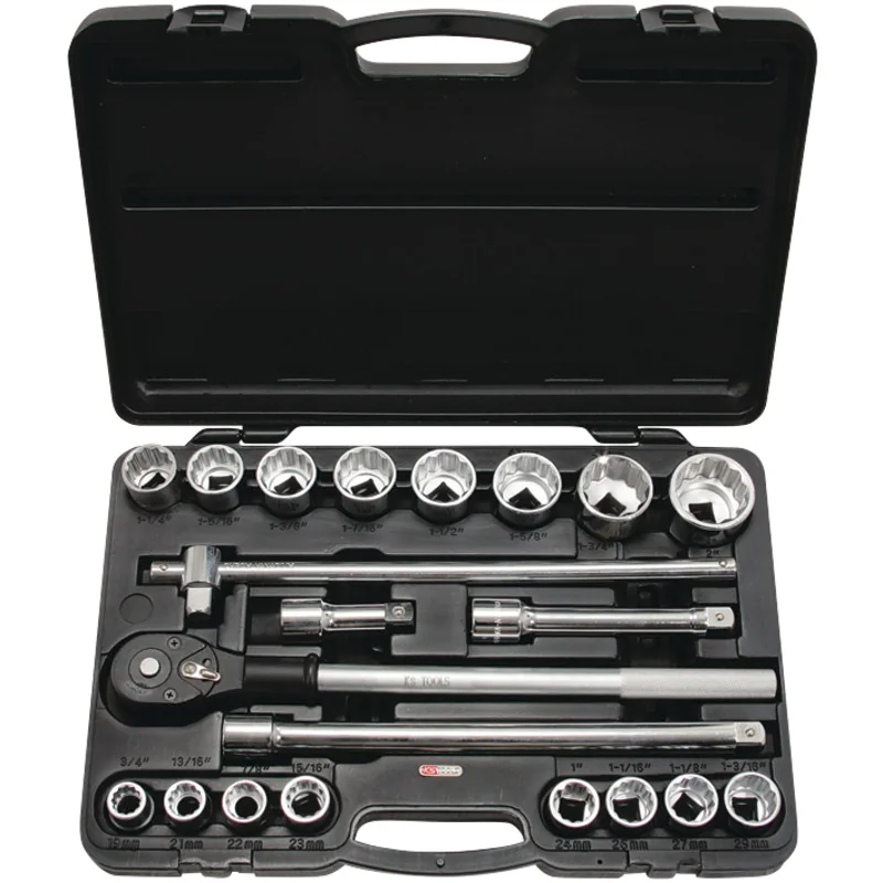 KS Tools - 9110722 - 3/4 Inch CLASSIC Bi Hex Socket Set, 21 Pcs.
