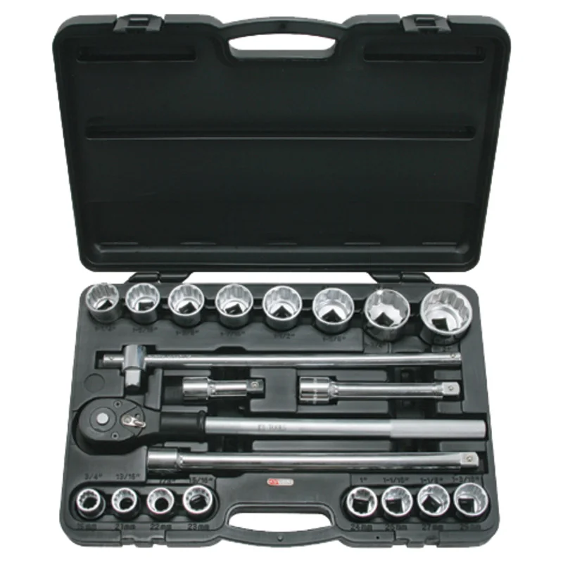 KS Tools - 9110751 - 3/4 Inch Socket Wrench Set, 21 Pcs.