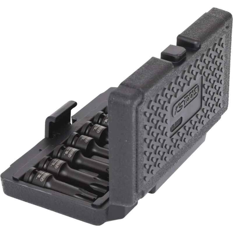 KS Tools - 9110901 - 1/2 Inch Impact Bit Socket Set For TX Bolts, 8 Pcs., T30-T80