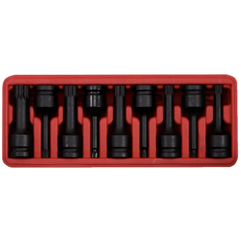 KS Tools - 9110944 - Impact Socket Set XZN, 9pcs, M4, M16