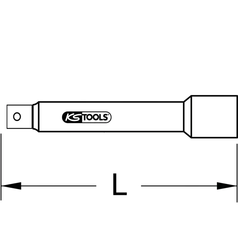 KS Tools - 9111020 - CHROME+ Extension, 1 Inch 200mm