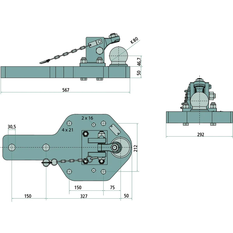 Scharmüller - 009603680A11 - Support Plate K80