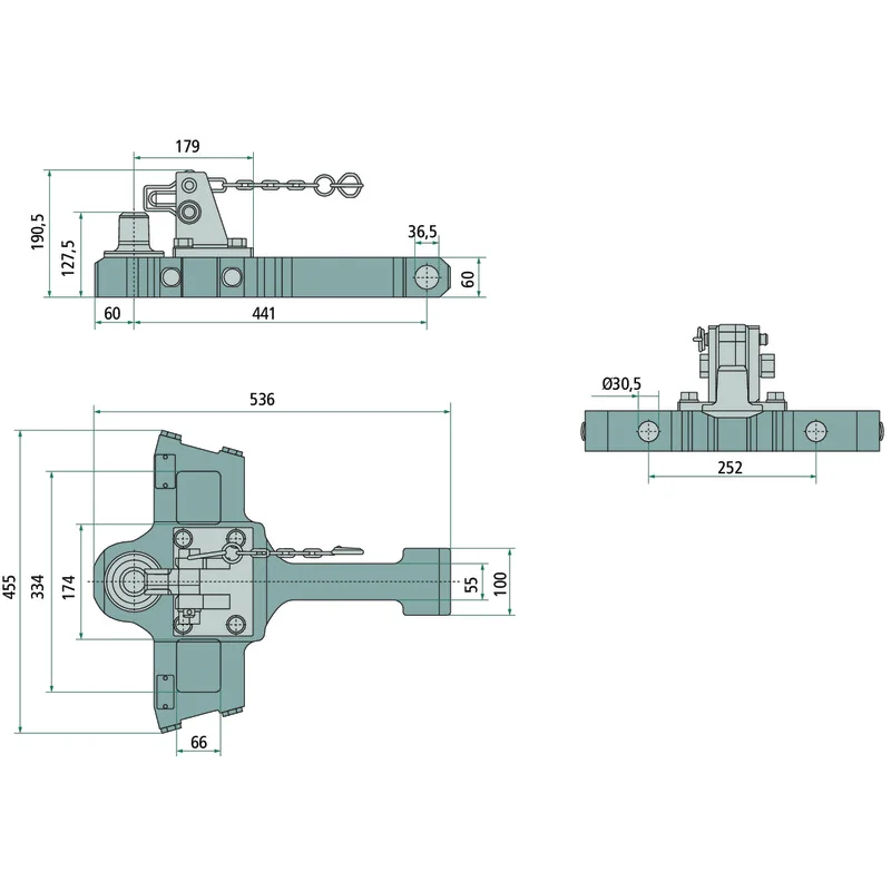 Scharmüller - 009613211A11 - Support Plate Piton Fix MF Dyna-6 7719-7