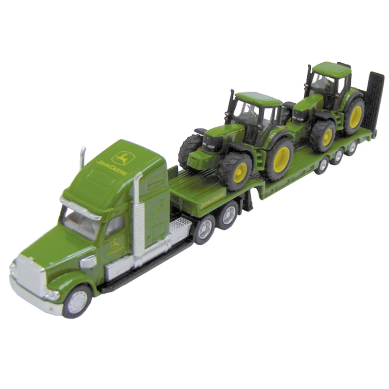 Siku - 1837 - Low Loader With Two John Deere Tractors