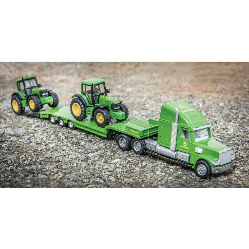 Siku - 1837 - Low Loader With Two John Deere Tractors