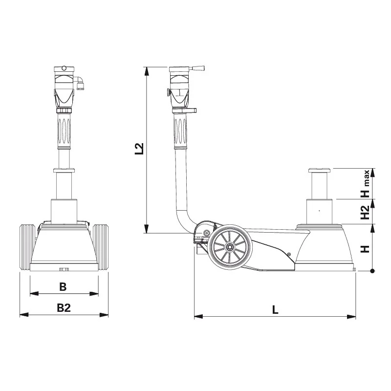 AC Hydraulic - 25/10 - Air-hydraulic car jack