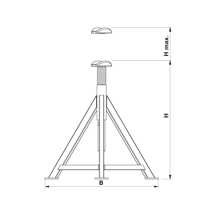 AC Hydraulic - ABS12-450 - Jack Stand