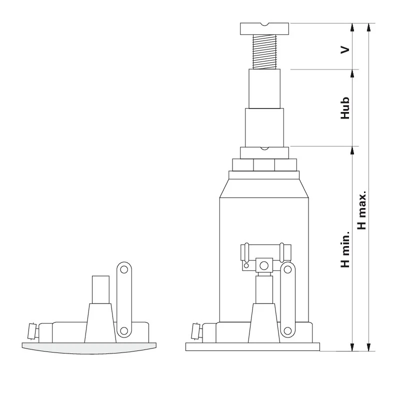 AC Hydraulic - ATG10-200 - Hydraulic jack
