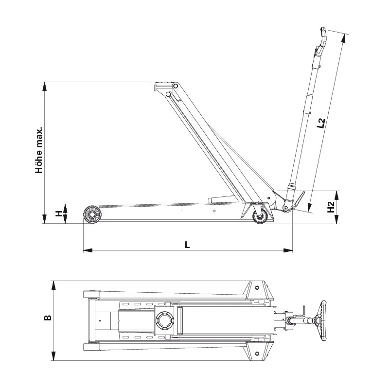 AC Hydraulic - DK20Q - Hydraulic trolley jack