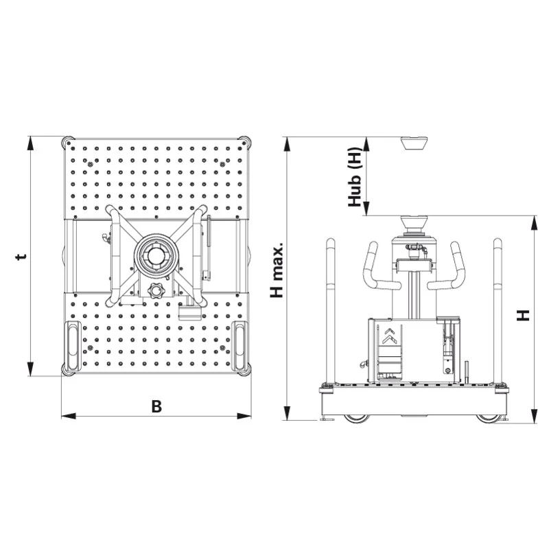 AC Hydraulic - GGD150U - Air-hydraulic pit jack