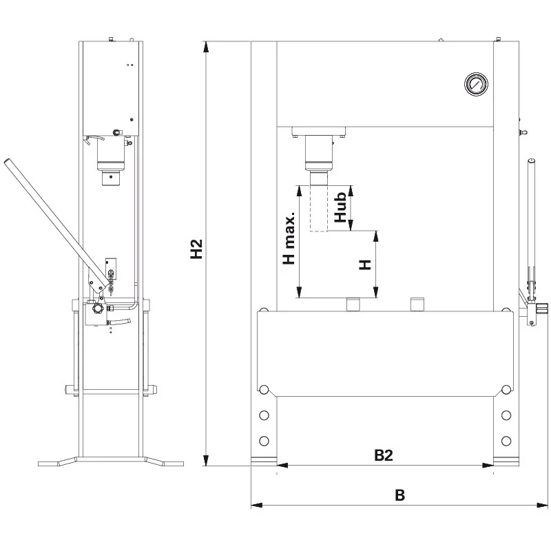 AC Hydraulic - P100H - Hand Hydraulic Press