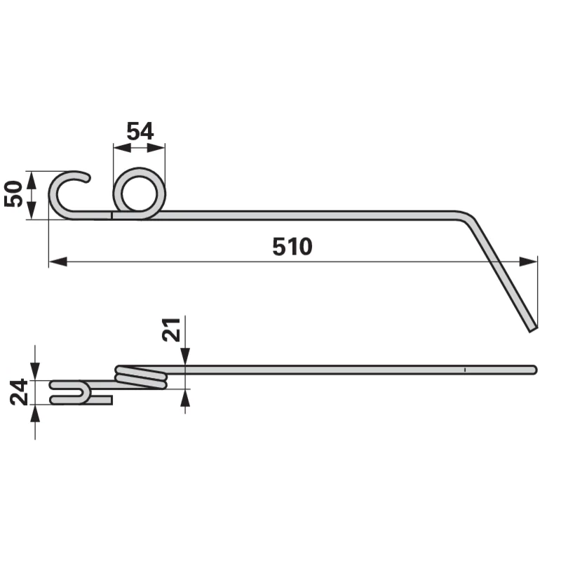 Agricarb - 15-002 - Hoe harrow tine