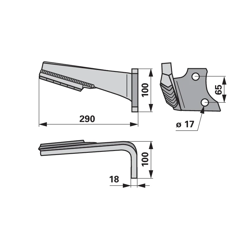 Agricarb - DKG0030-LTD - Rotary harrow tine