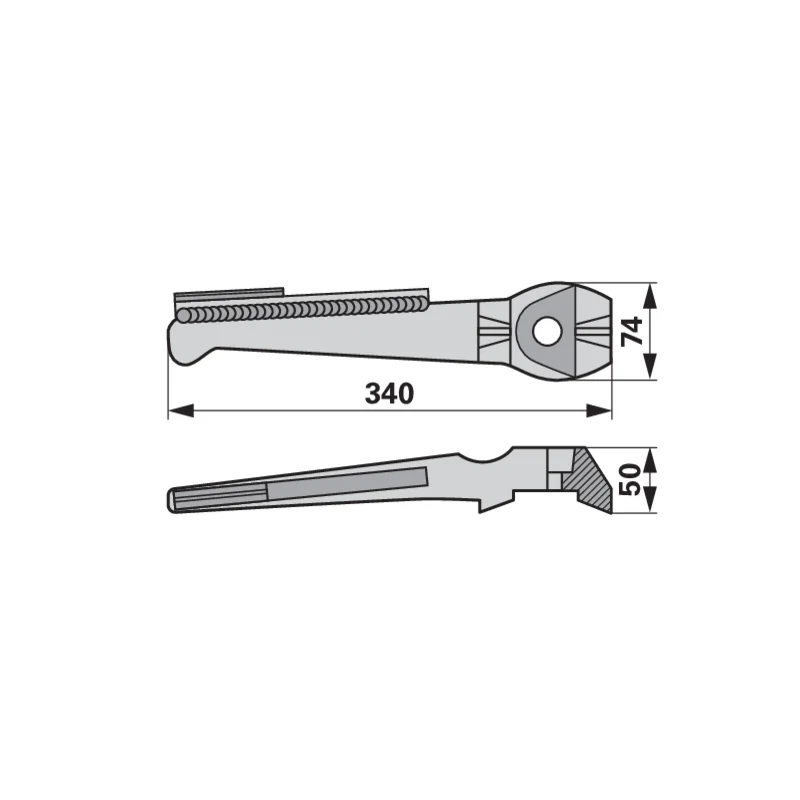 Agricarb - DLE1118G - Rotary harrow tine